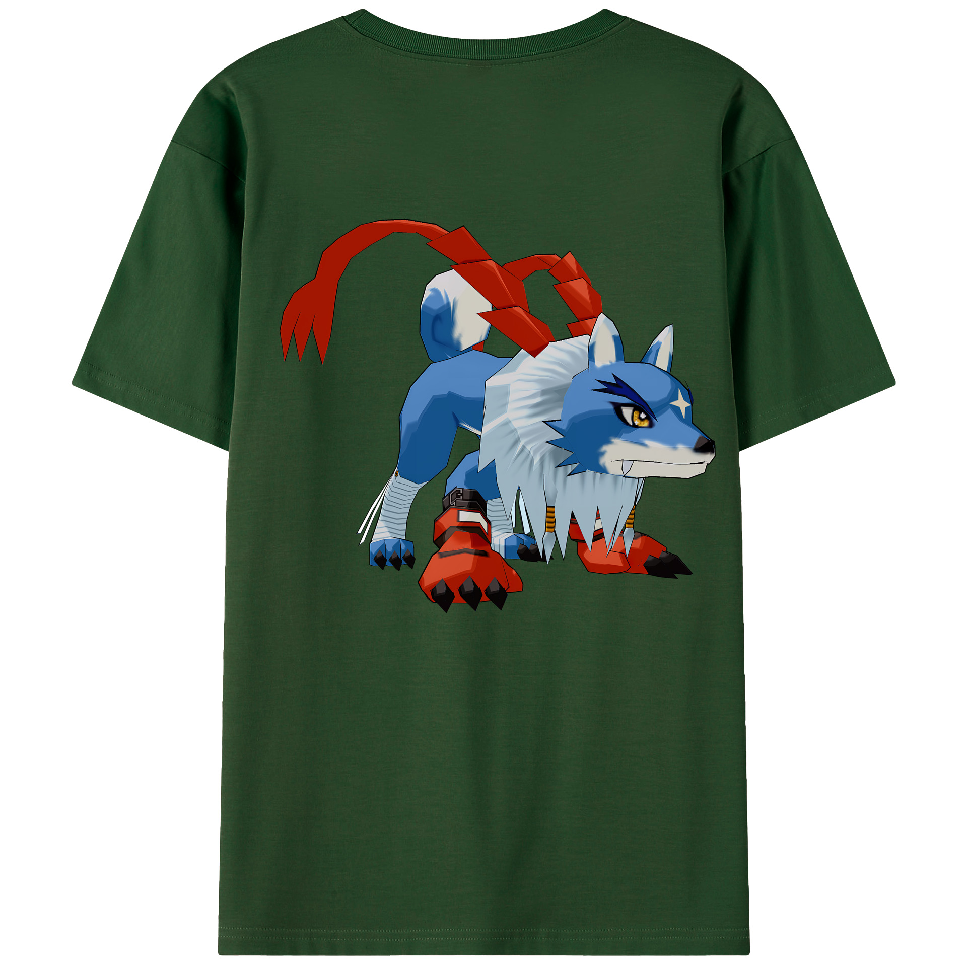 （画像用） Digimon デジタルモンスター/デジモン 綿100％半袖Tシャツ（背面プリント）